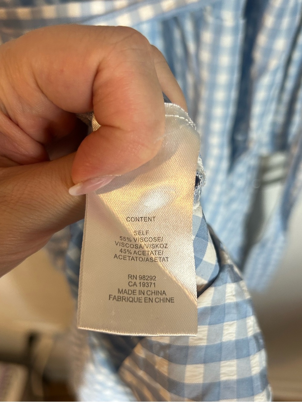 Tibi Women's Blue Gingham
Shirtdress - Picture 9 of 12